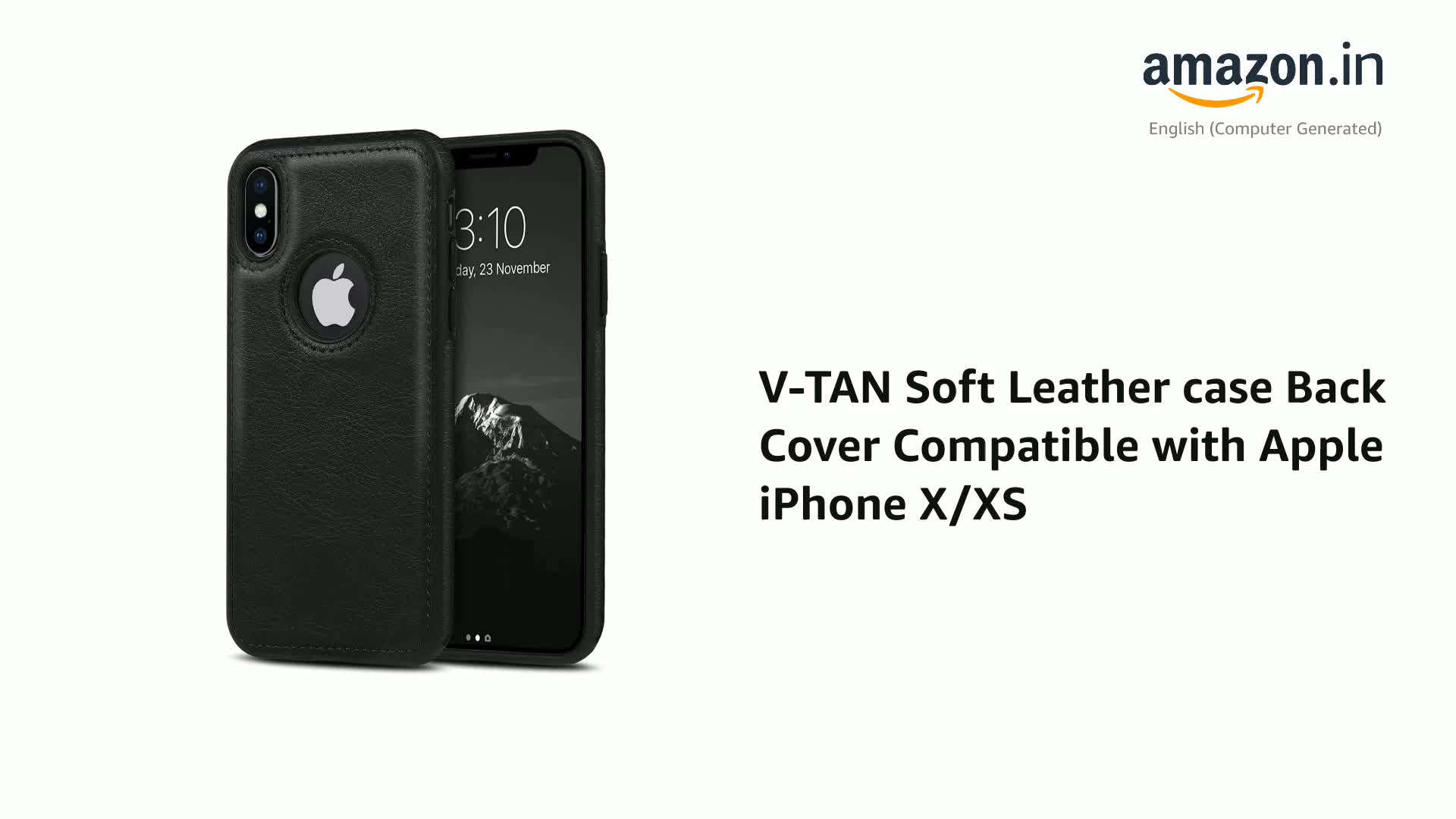 V-TAN Soft Leather case Back Cover Compatible with Apple